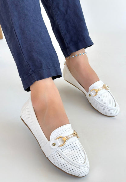 Rain Beyaz Cilt Babet Ayakkabı