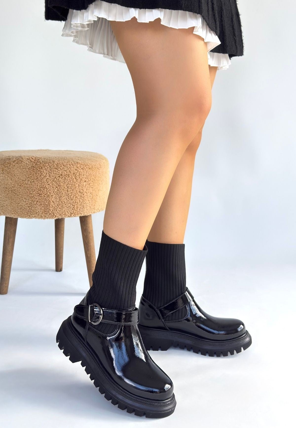 Zerta Siyah Rugan Streçli Bot